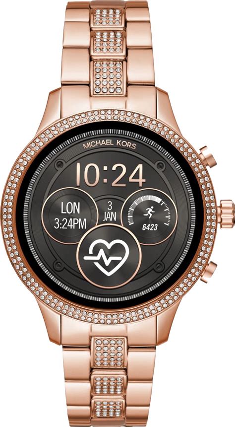 michael kors access touchscreen black smartwatch|Michael Kors runway access smartwatch.